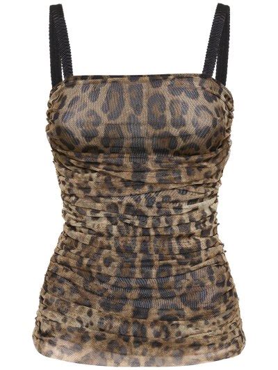 luisaviaroma dolce gabbana|Lvr exclusive printed tulle corset top .